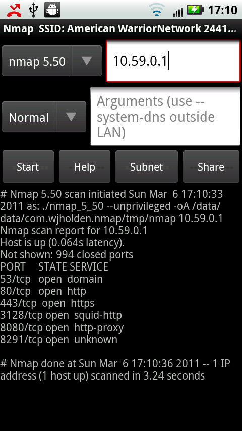 nmap for android